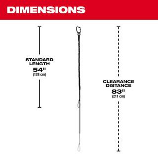 MW 15 lbs. Extended Reach Locking Tool Lanyard 48-22-8816