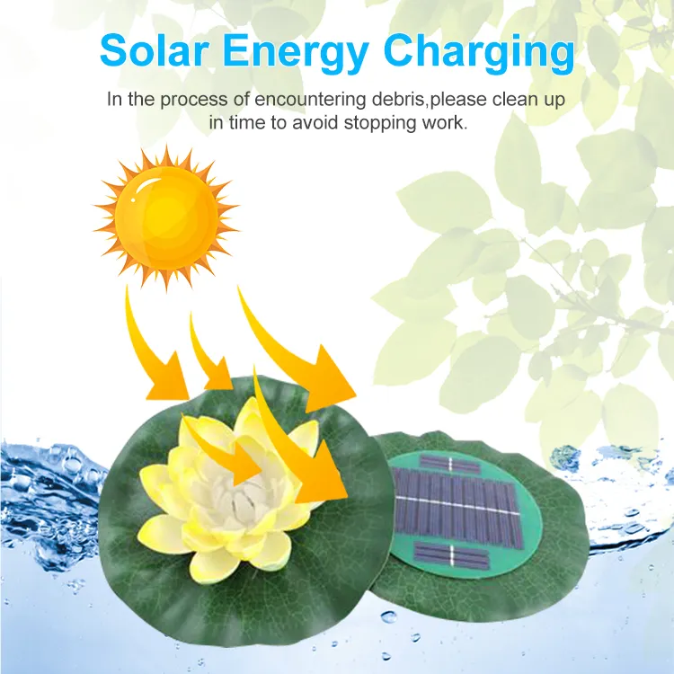 Home Garden Supplies Solar Powered Water Fountain Outdoor Solar Water Floating Fountain Pump With Lights