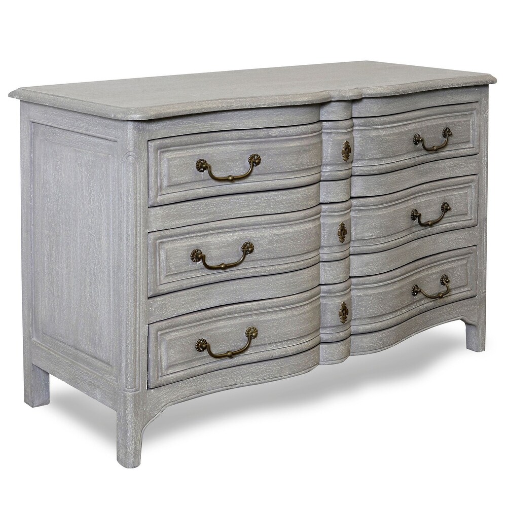 StyleCraft Dann Foley   Chalk Slate Gray Three Drawer Chest