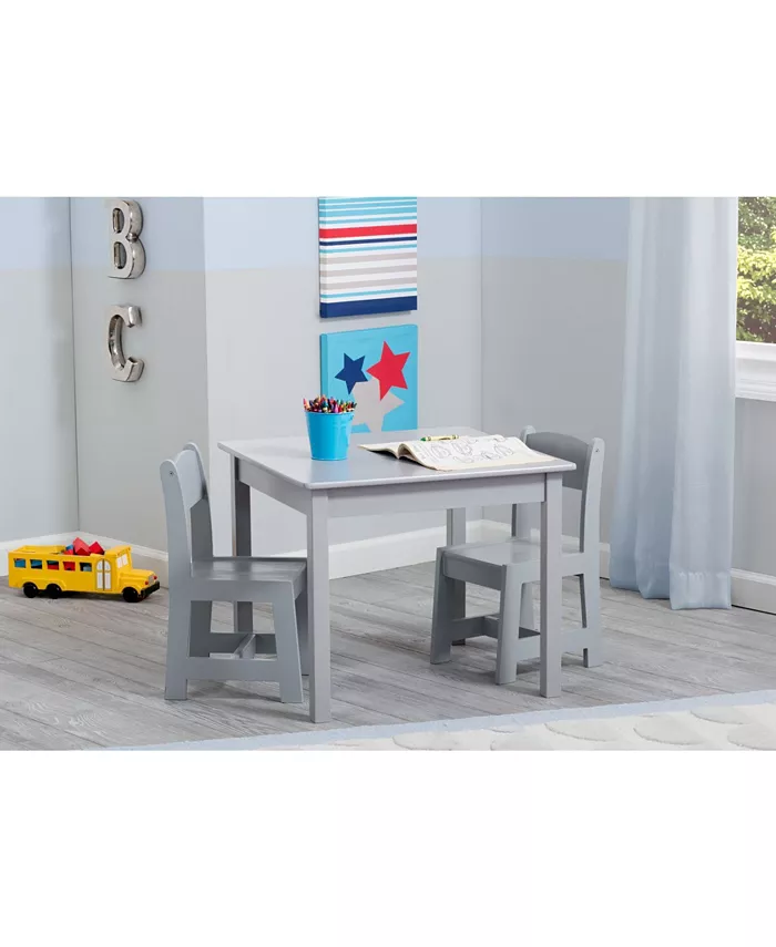 Delta Children Mysize Wood Table and Chairs Set  3 Piece