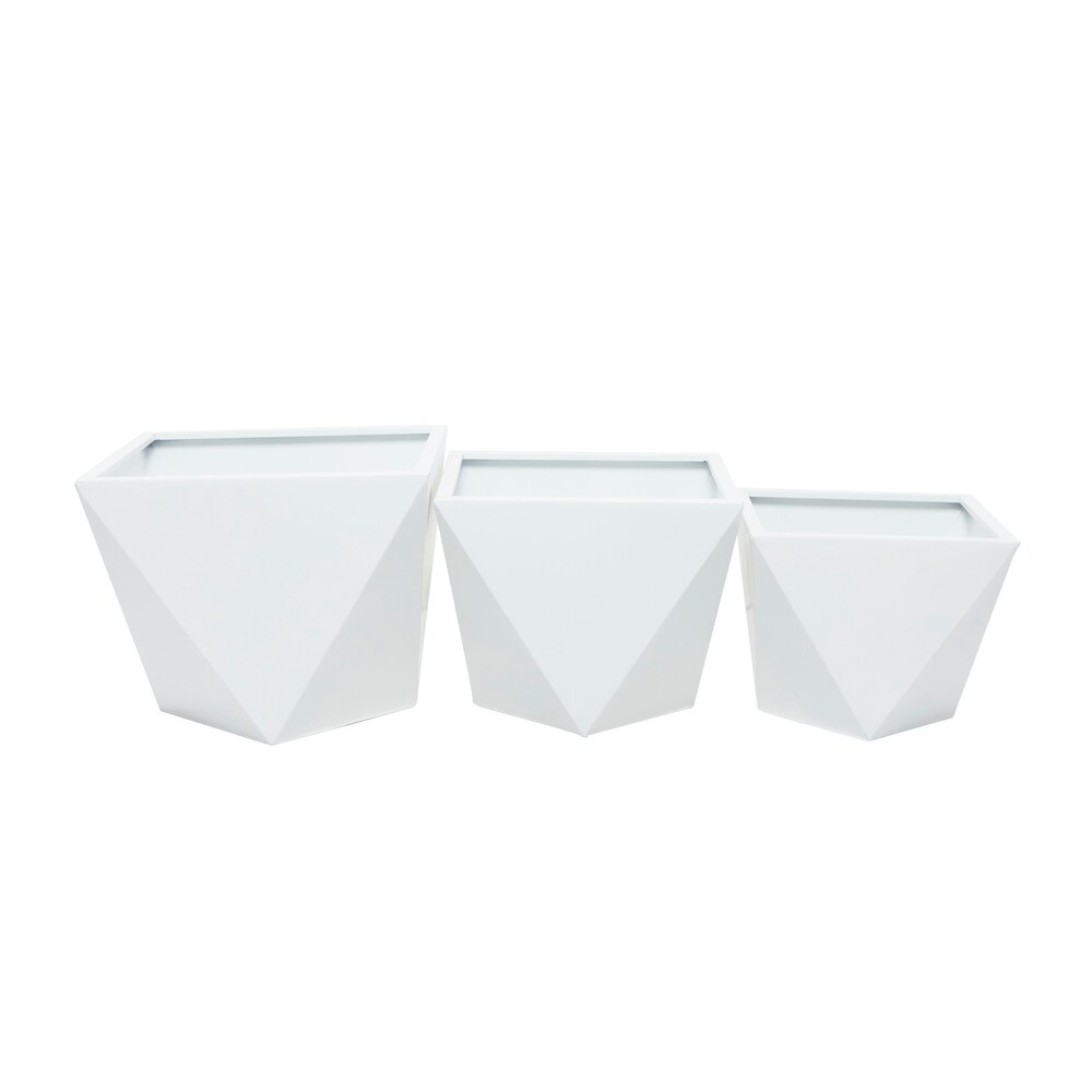 Metal Modern Planters (Set of 3)   S/3 18\