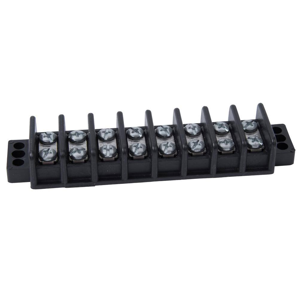 Gardner Bender 22-10 AWG 8-Circuit Terminal Block (1-Pack) GTB-408