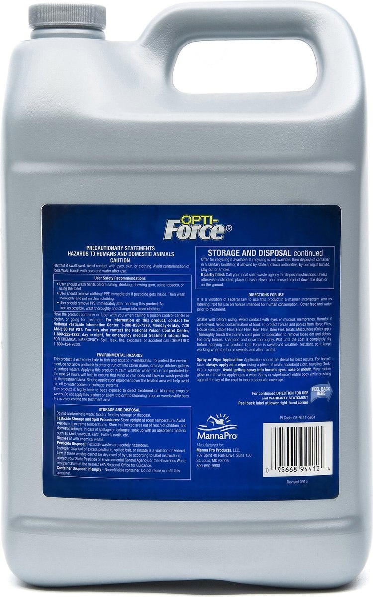 FORCE Opti-Force Sweat Resistant Fly Horse Spray