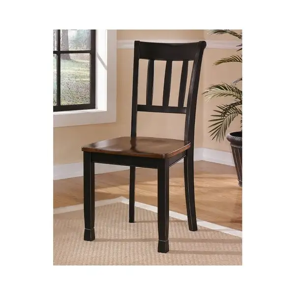 Signature Design by Ashley Owingsville Brown and Black Dining Chairs (Set of 2)