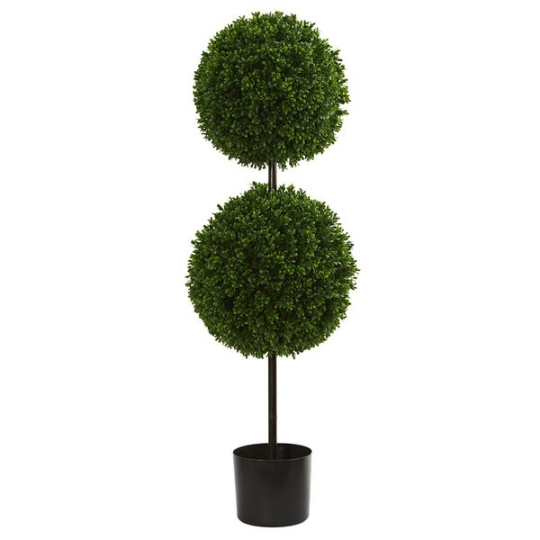 3.5' Boxwood Double Ball Topiary UV Resistant (Indoor/Outdoor)