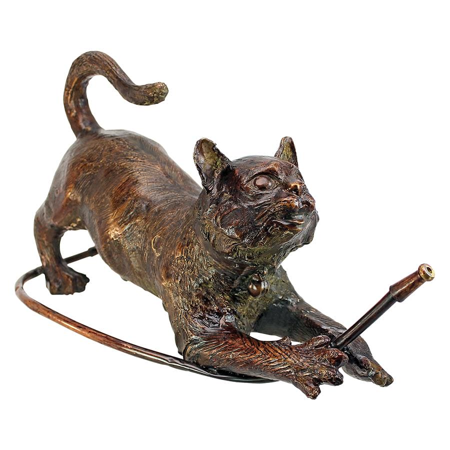 Raining Cats Piped Bronze Garden Statue by Design Toscano