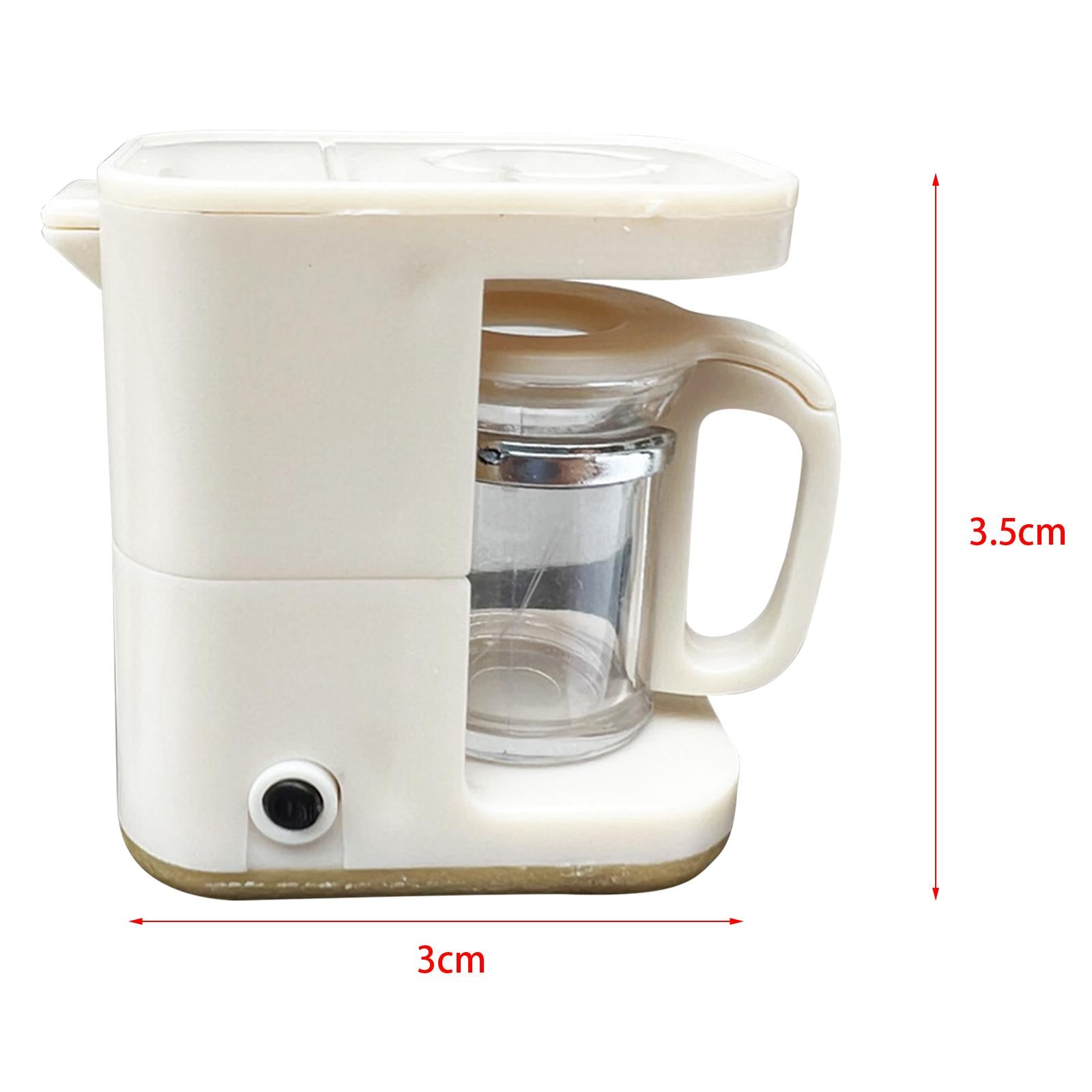 1:12 Scale Kitchen Appliance, Role toys, Kitchen Appliance for Boys Girls children 3 4 5 6 Toddlers - Beige Coffee Maker, Multi