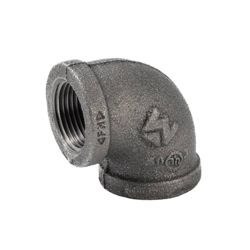 Southland 34 in. Black Malleable Iron 90 Degree FPT x FPT Elbow Fitting 520-004HN