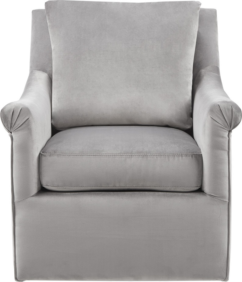 Deanna Swivel Chair   Transitional   Armchairs And Accent Chairs   by HedgeApple  Houzz