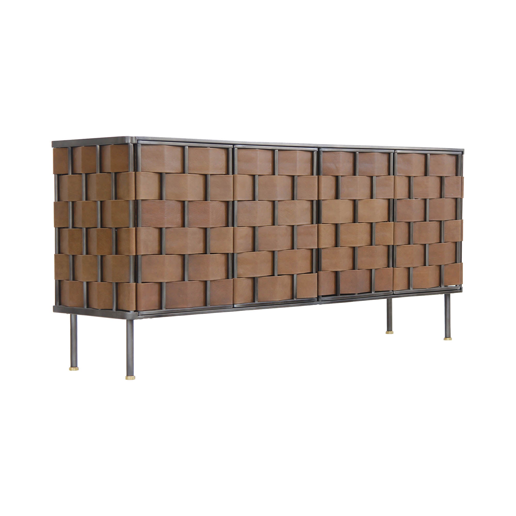 Bishop Sideboard - Brown Leather