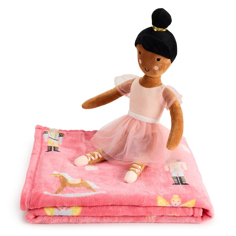 The Big One Kids? Ballerina Buddy and Throw Blanket Set