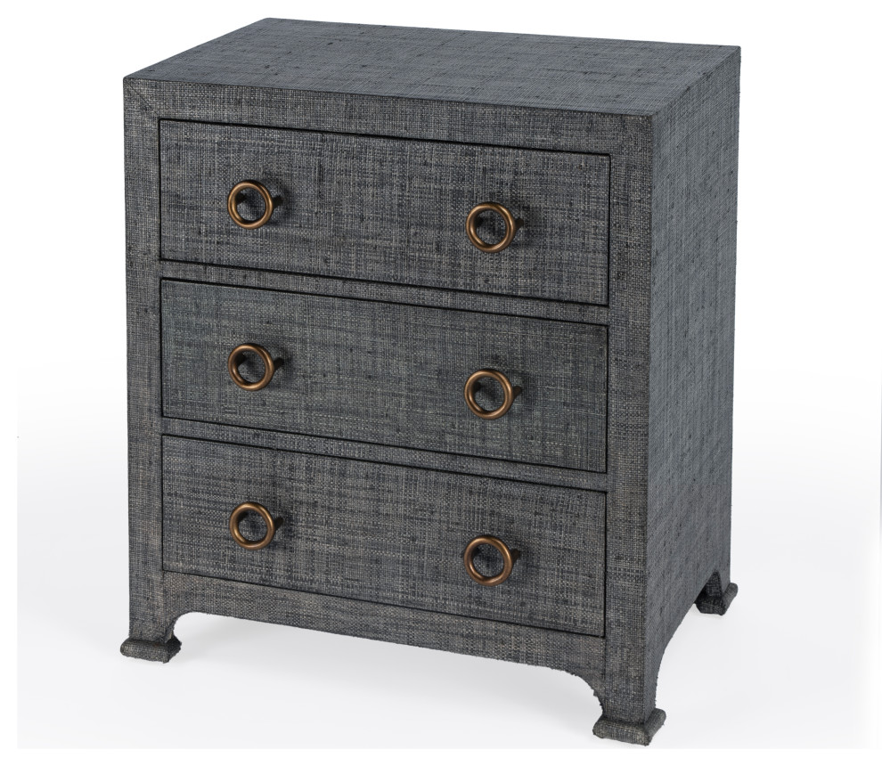 Chatham Raffia 3 Drawer Accent Chest   Transitional   Accent Chests And Cabinets   by Butler Specialty Company  Houzz