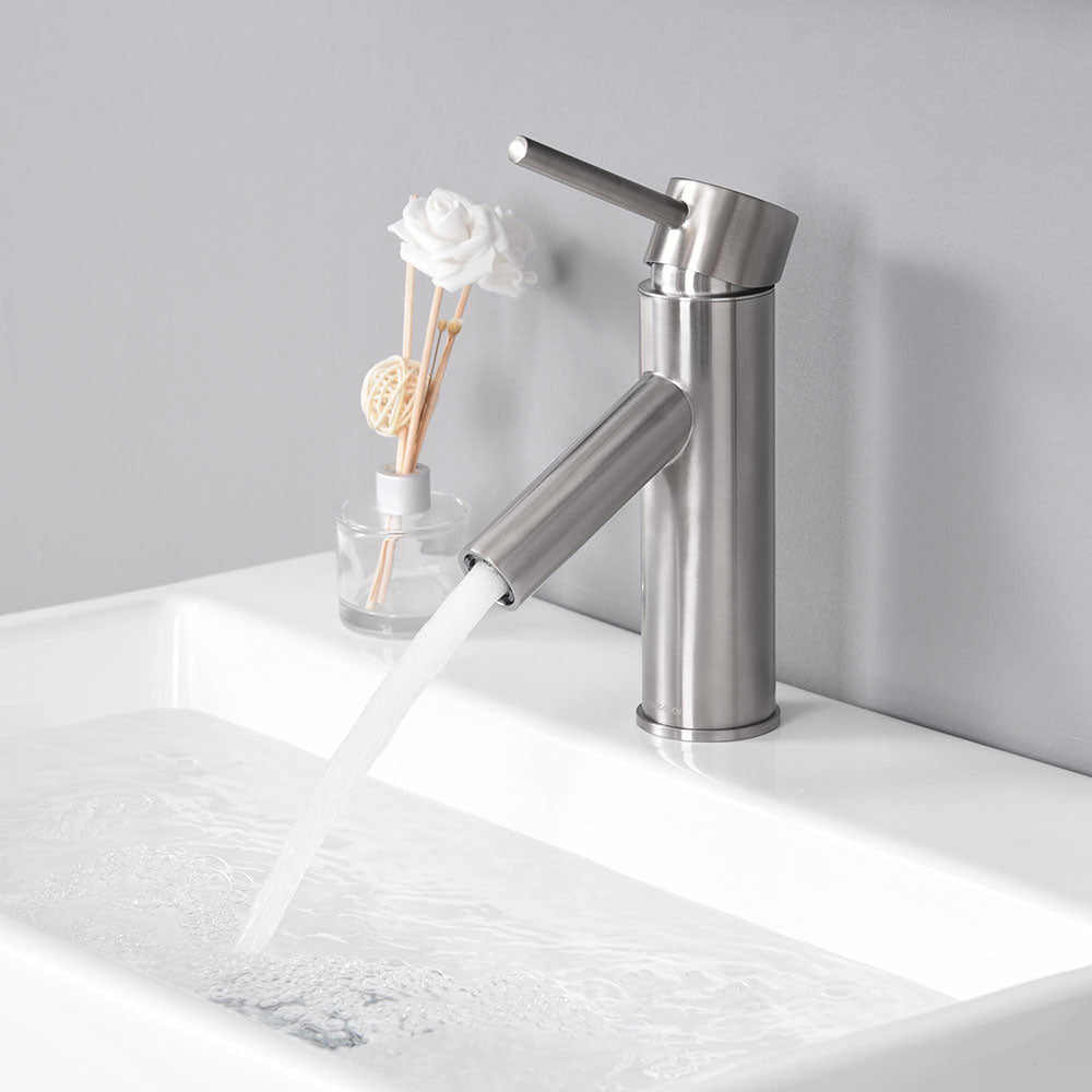 Aquaterior Bathroom Faucet Single Hole 1-Handle Cold Hot 7.5