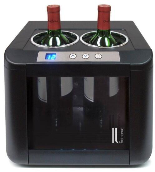 Vinotemp ILOW002 Il Romanzo Series 12 Inch Black Wine Cooler