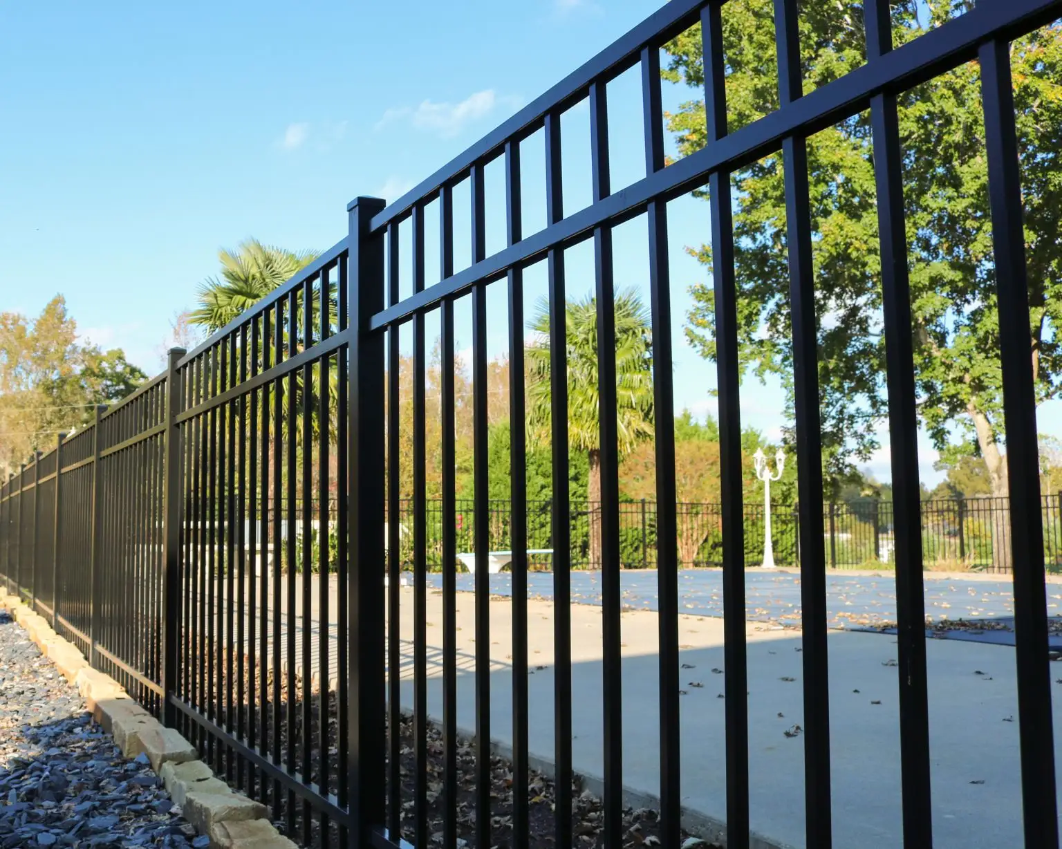 Factory supply powder coated decorative black aluminum fence panels