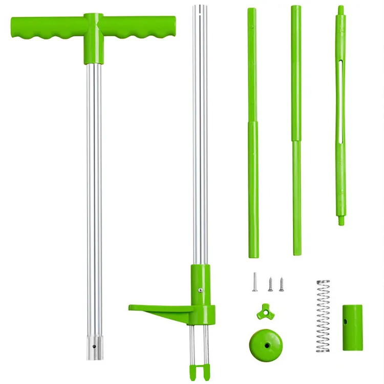 Garden Weed Puller Stand Up Weeder Hand Tool Long Handle Weed Root Pulling Picker Tool