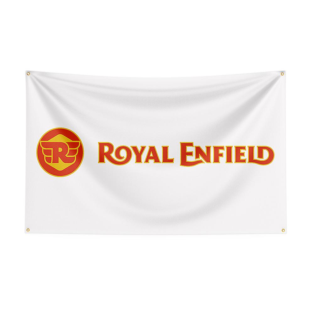 Born Pretty 3x5 Royal Enfields Flag Polyester Printed Racing Motorcycle Banner For Decor