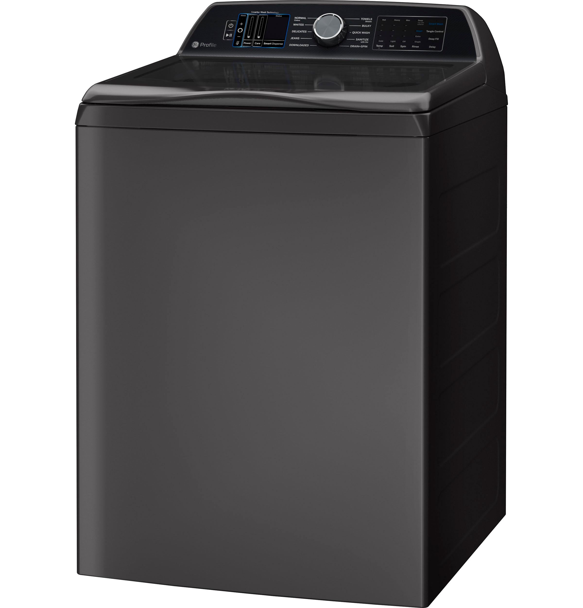 Ge Appliances PTW900BPTDG Ge Profile™ 5.4 Cu. Ft. Capacity Washer With Smarter Wash Technology And Flexdispense™