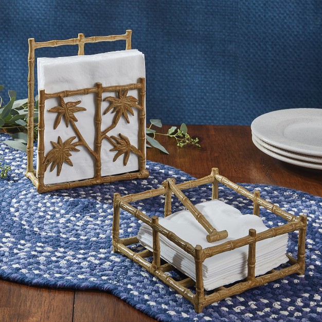 Park Designs Bamboo Cast Metal Luncheon Napkin Holder