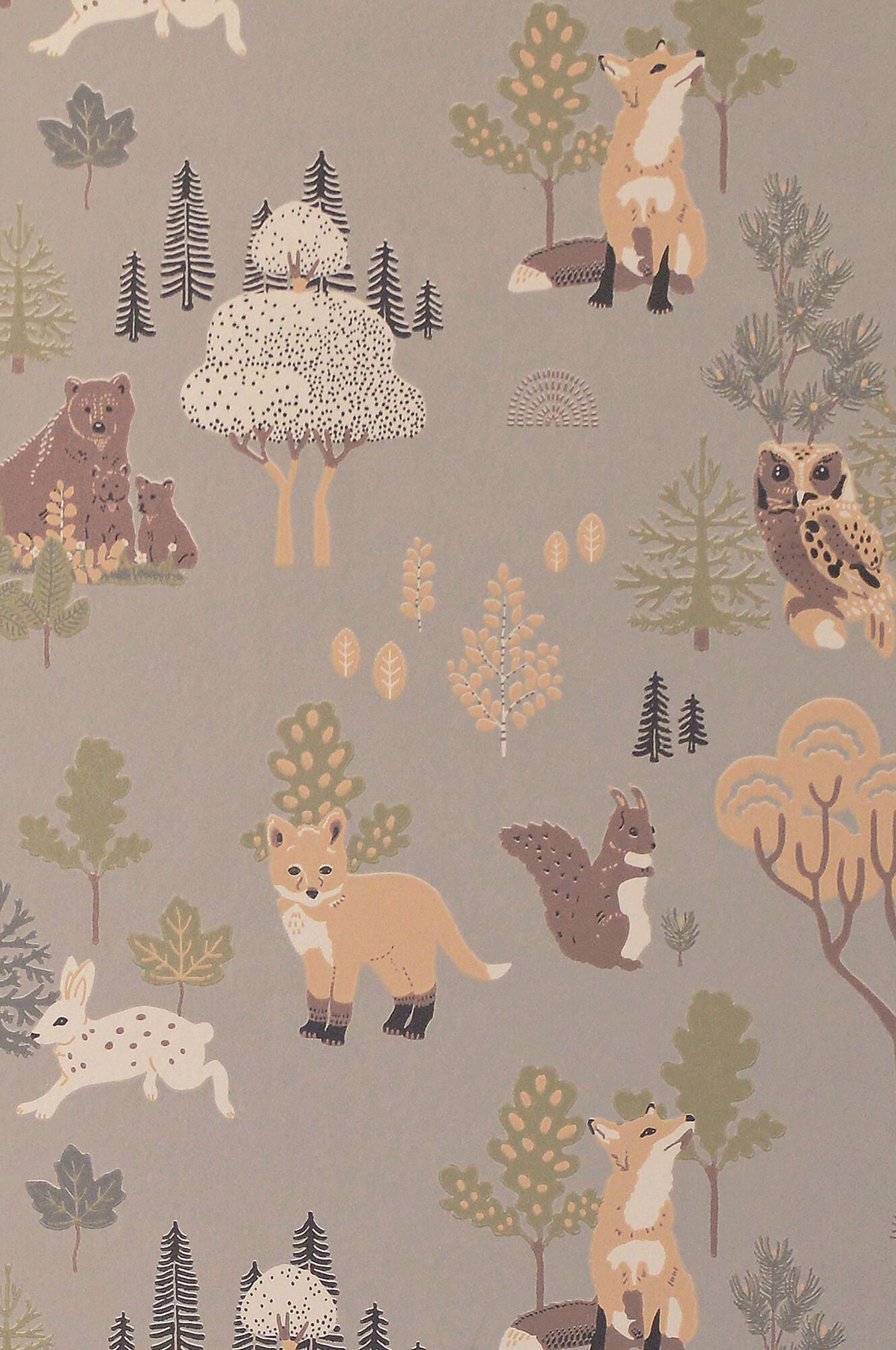 Sample Deep Forest Mystic Grey Wallpaper