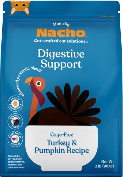 Made by Nacho Digestive Support Cage-Free Turkey and Pumpkin Recipe Dry Cat Food