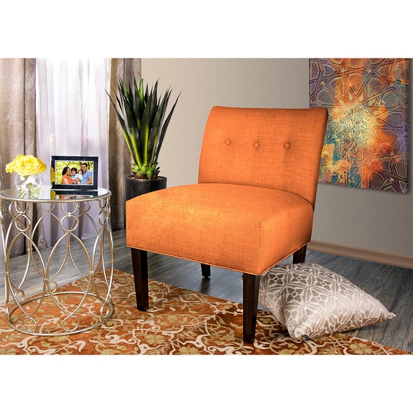 MJL Furniture Samantha Largo Button Tufted Accent Chair