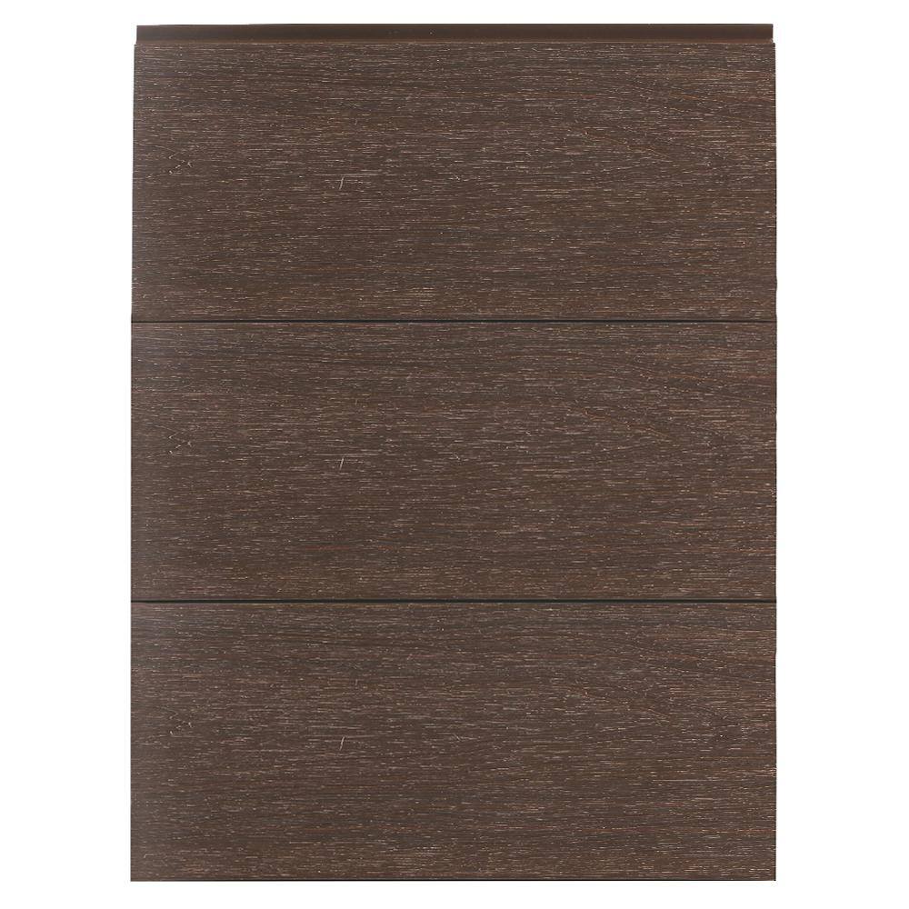 NewTechWood All Weather System 5.5 in. x 192 in. Composite Siding in Spanish Walnut (49-Piece) US09-16-WN-49