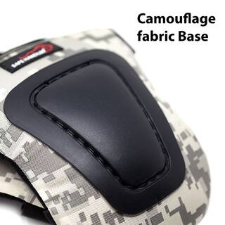 Safe Handler Camouflage Multi-Purpose Outdoor Sports Protective Knee Pads with Velcro Straps Hard rubber Cap BLSH-MS-PP-KP