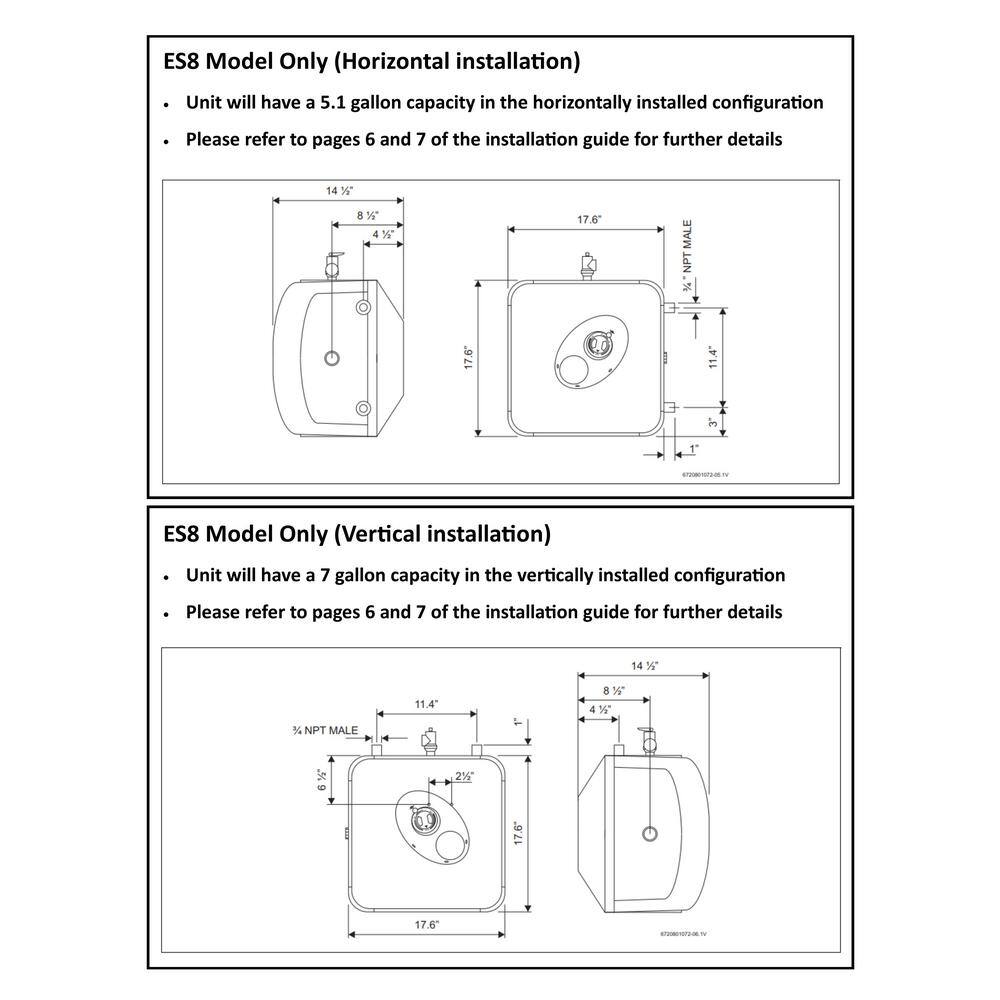 Bosch 7 Gal. Electric Point-of-Use Water Heater (3-Pack) 8733954925