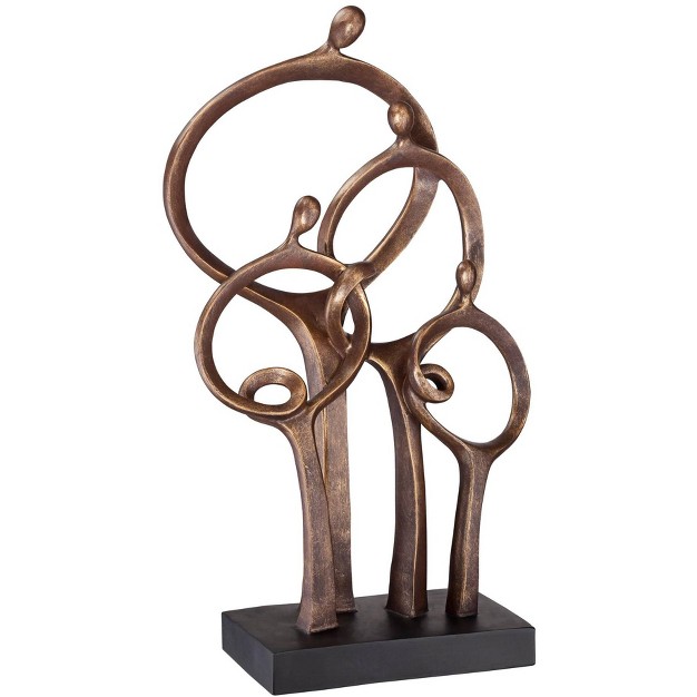 High Bronze Sculpture Home Decor For Living Room Dining Bathroom Bedroom Office End Table Book shelf Brown