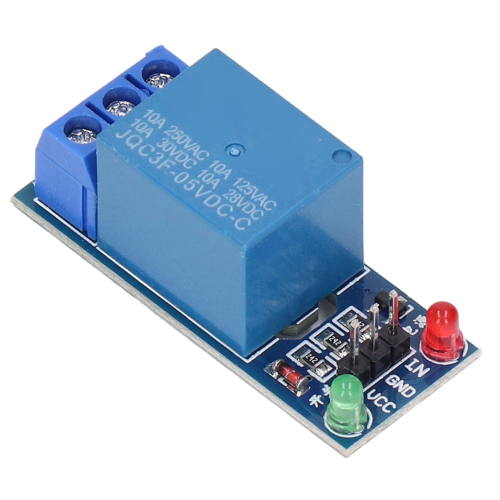 5Pcs 1 Channel Relay Module PCB Relays Board with Optocoupler Isolation High Low Level Trigger