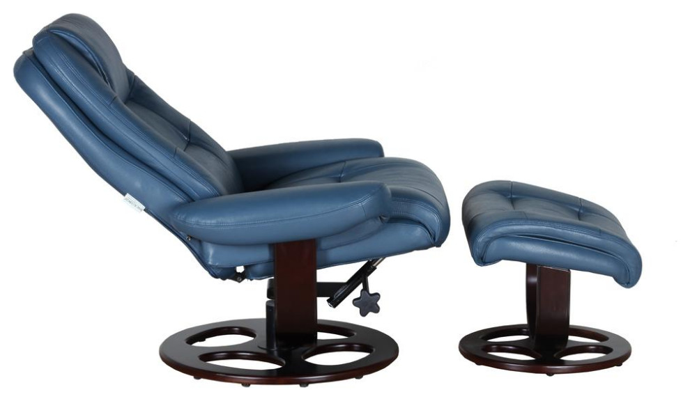 Jacque Swivel Pedestal Recliner w/Ottoman   Contemporary   Recliner Chairs   by BisonOffice  Houzz