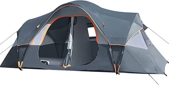 barraca de camping casas de campana camping big folding tent air conditioner outdoor camp custom tent with bed