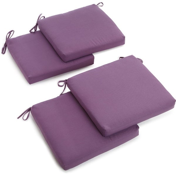 20-inch by 19-inch Twill Indoor Chair Cushion (Set of 1， 2， or 4) - 20 x 19