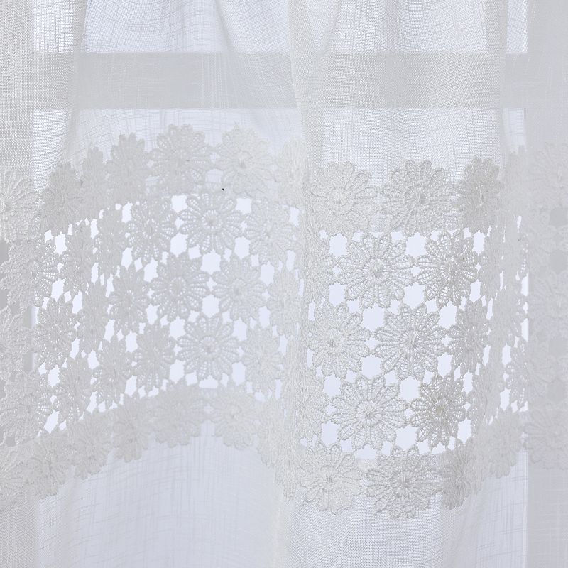 SKL Home Daisy Lace Window Tier Pair