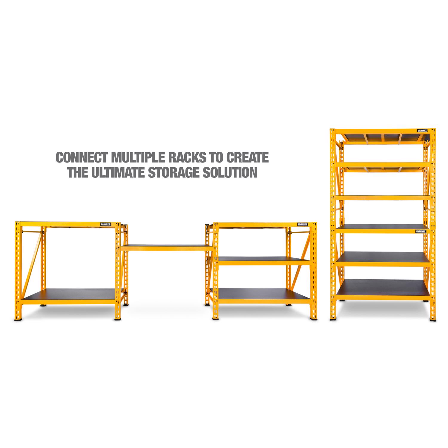 DW 48 in. H X 50 in. W X 18 in. D Yellow Steel Storage Rack