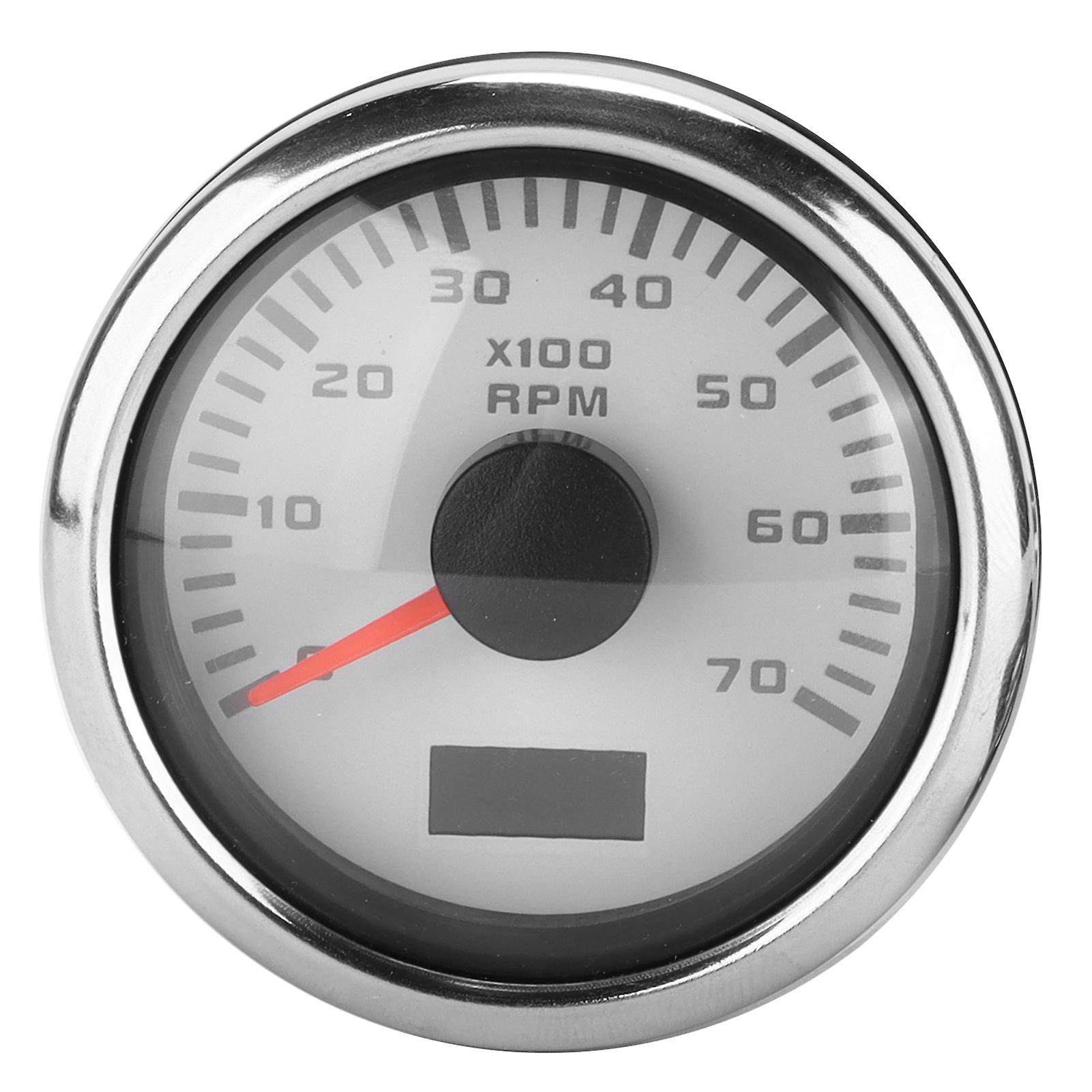 52mm/2.1in Pointer Tachometer Ip67 Waterproof Universal For Car Truck Boat 932vdc