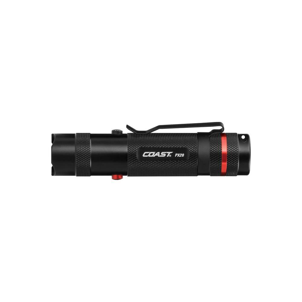 Coast PX20 315 Lumens Dual Color (White and Red) LED Flashlight 19286