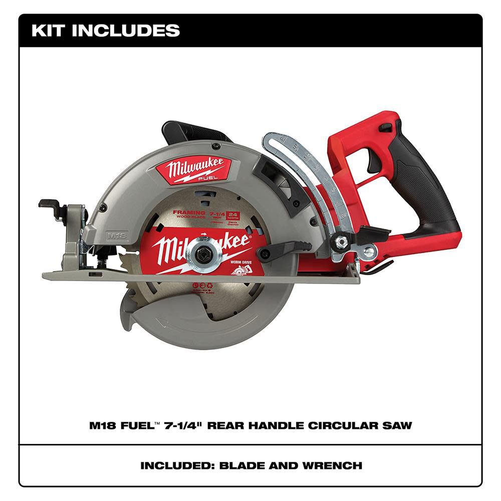 Milwaukee M18 FUEL Rear Handle 7-1/4 in. Circular Saw 2830-20 from Milwaukee