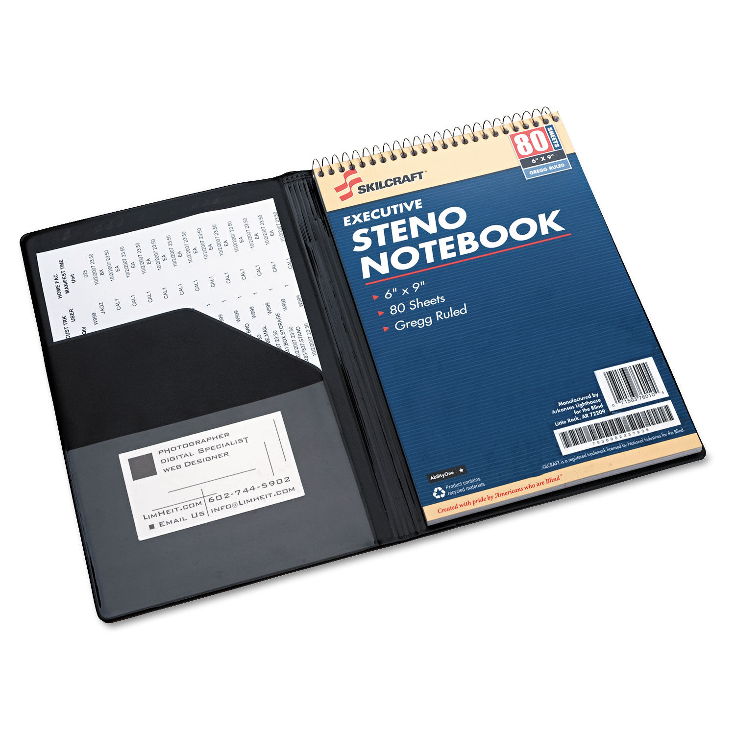 NSN4547388 AbilityOneandtrade; Padfolio for Steno Pads