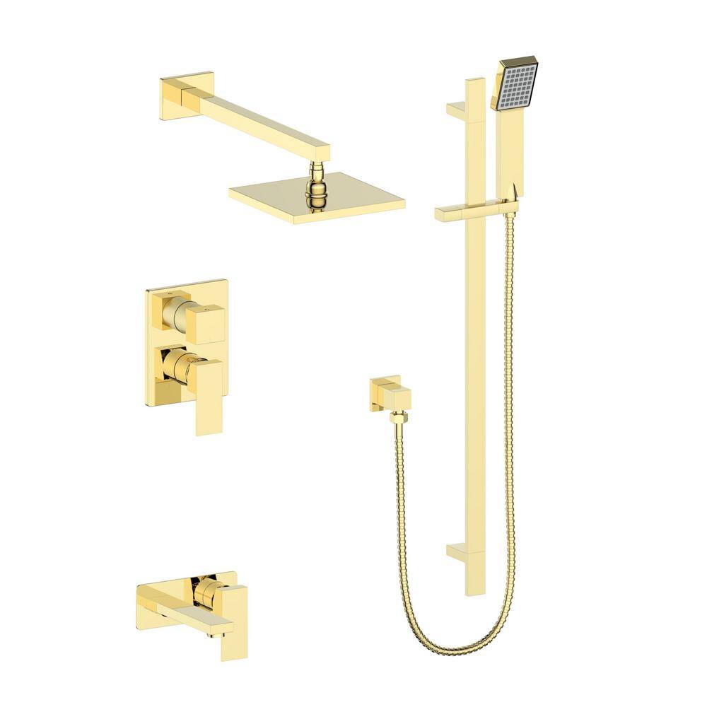 ZLINE Kitchen and Bath ZLINE Bliss Shower System in Polished Gold (BLS-SHS-PG) BLS-SHS-PG