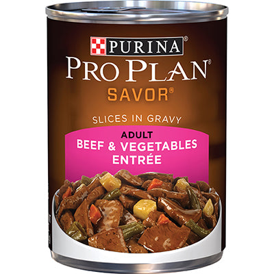 Purina Pro Plan Adult Beef and Vegetable Entrée Canned Dog Food