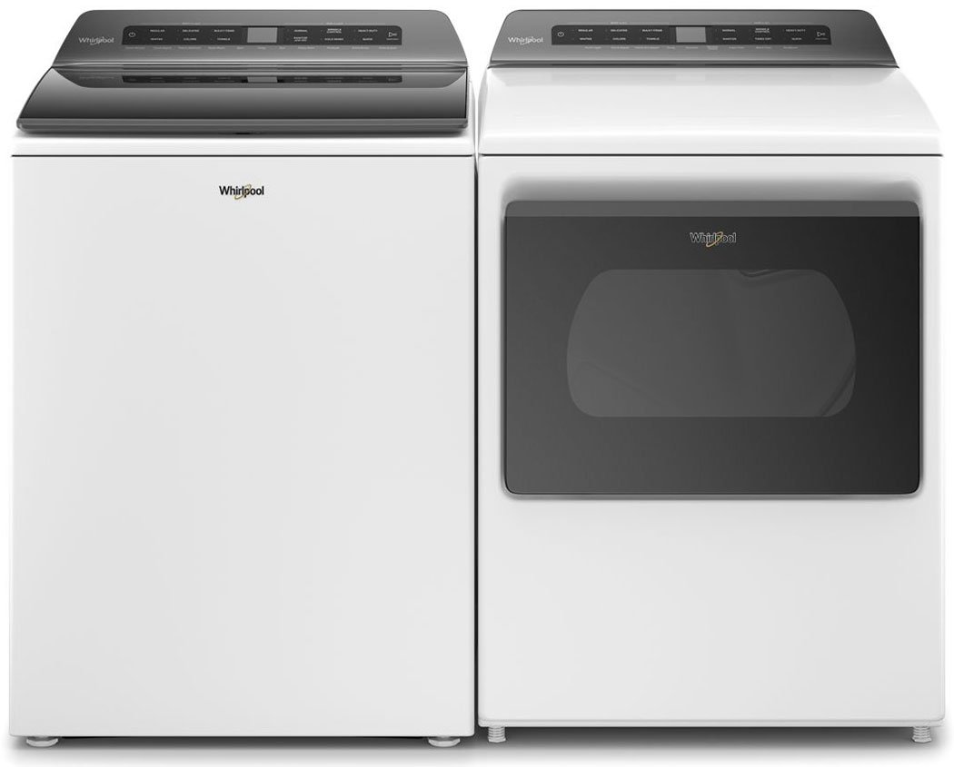 Whirlpool 7.4 Cu. Ft. White Gas Dryer With Intuitive Controls