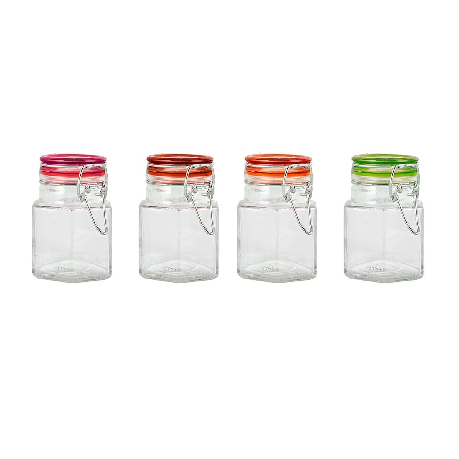 Karaca Angled Small Glass Jar Set Of 4 153.03.07.8833