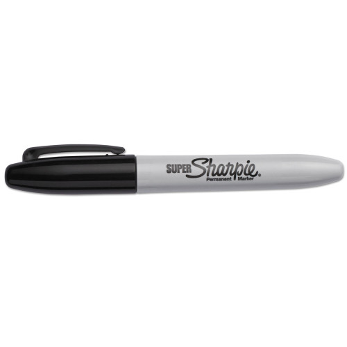 Sharpie Super Permanent Marker， Fine Bullet Tip， Black， Dozen (33001)