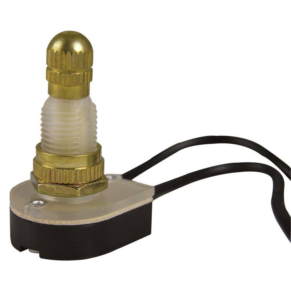 Gardner Bender 6 Amp Single-Pole Rotary Switch Brass GSW-61