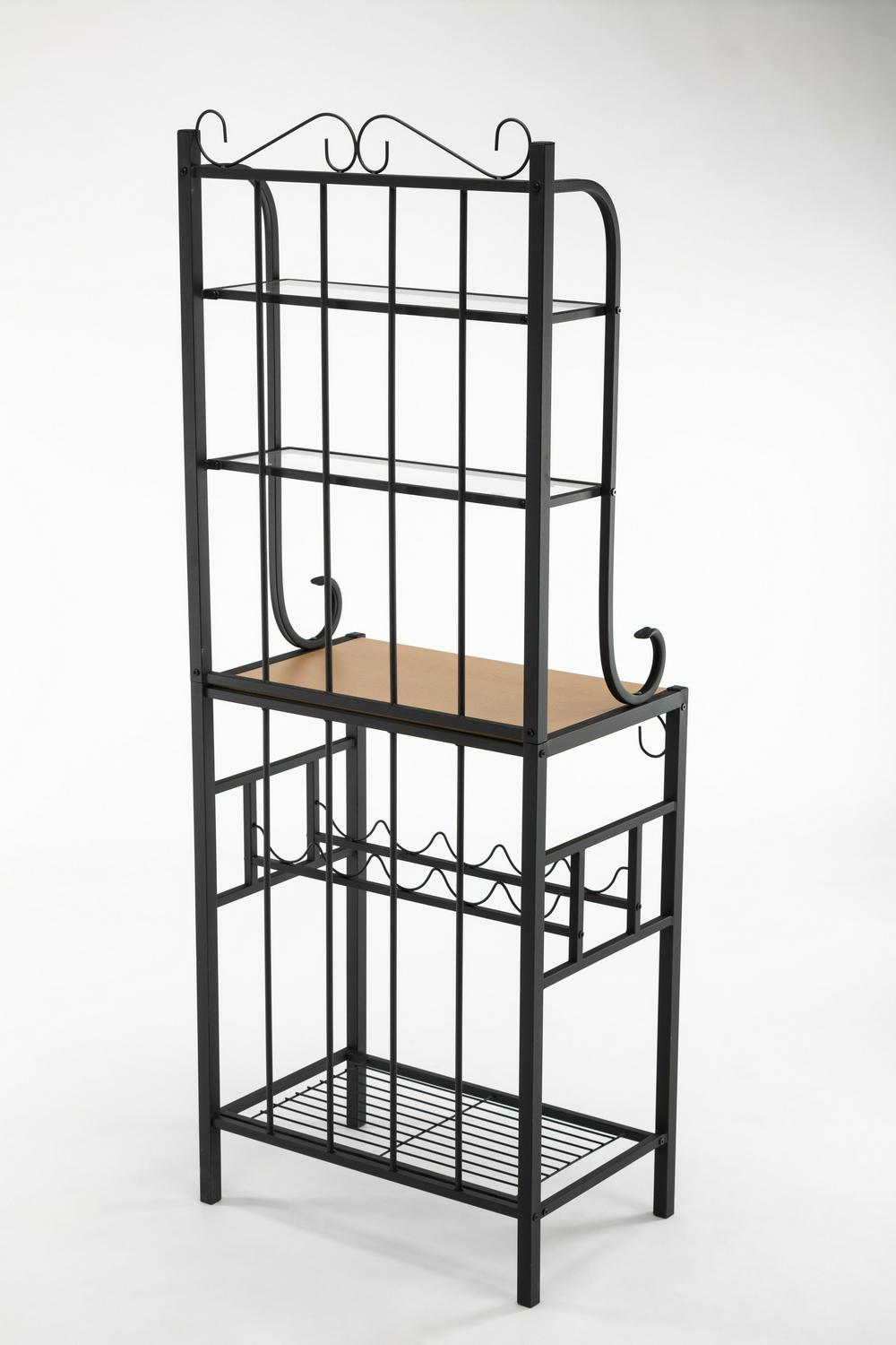 Boraam Praha 68  4Teir Shelf Metal Baker8217s Rack 8211 Black Finish  Crowdfused