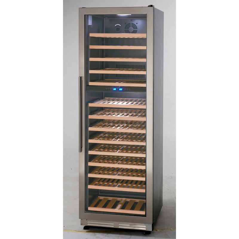 Avanti 24in 154-Bottle Designer Freestanding/Built-In Dual Zone Wine Cooler WCF154S3SD