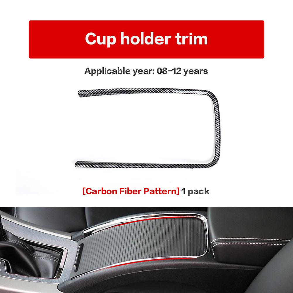 Car Cup Holder Decorative Strp Roller Blind Cover Armrest Box Panel Trim Ring For Buick Lacrosse 2009-2013 Silver