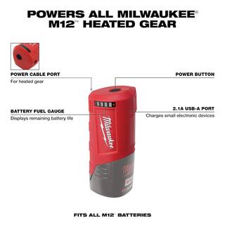 MW M12 12-Volt Lithium-Ion Cordless Power Source (Tool-Only) 49-24-2310